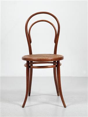A chair, model no. 14, marked as Konsumsessel, model design before 1859 by the Koritschan factory, early execution by Thonet, Vienna - Jugendstil e arte applicata del XX secolo