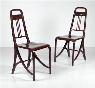 Two chairs, model no. 511, executed by Gebrüder Thonet, Vienna c. 1904 - Secese a umění 20. století
