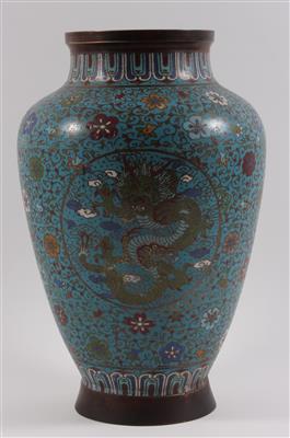 Cloisonné-Vase, - Starožitnosti