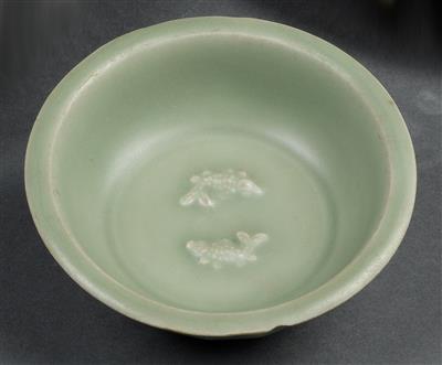 Longquan Seladon 'Twin fish' Schale - Antiquariato