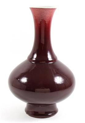 Vase mit kupferroter Glasur, - Antiquariato