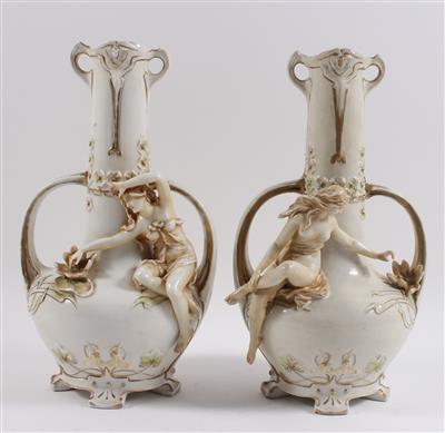 1 Paar Jugendstil-Vasen - Antiquariato