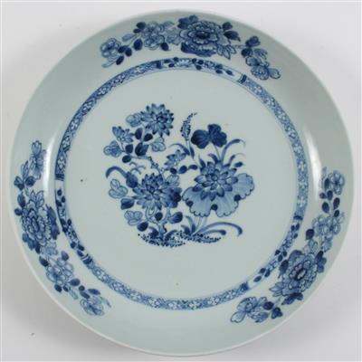 Blau-weiße Schale, - Antiques