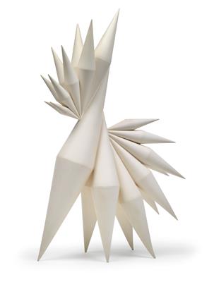 Ingrid Smolle "Hahn" Skulptur, - Antiquariato