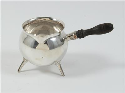 Silber Gießer mit Holzhenkel, - Antiques