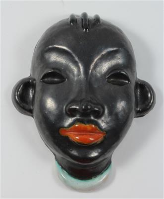 Wandmaske Kopf einer Schwarzafrikanerin - Antiques