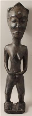 Dekorations-Figur im afrikanischen Stil der Baule, Elfenbeinküste: - Antiquitäten