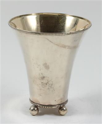 Schwedischer Silber Becher mit Innenvergoldung, - Antiques