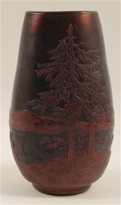 Vase mit Seelandschaft, - Antiquariato