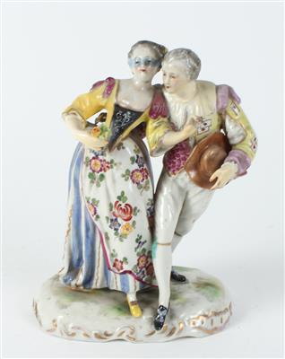 Harlekin und Harlekine, - Antiquariato