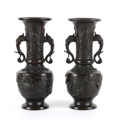 1 Paar Vasen, - Asiatica