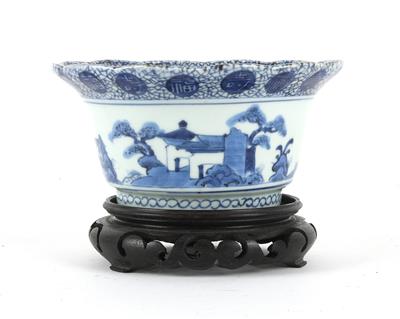 Blau weiße Schale, China, unterglasurblaue Marke Xuan De Nian Zhi, 20. Jh. - Asiatica