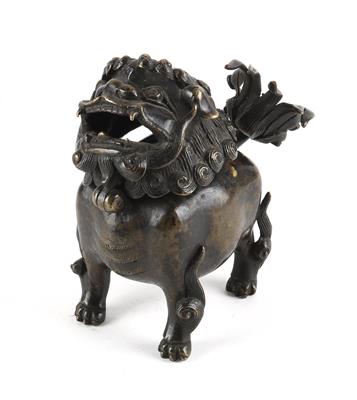 Räuchergefäß in Form eines Fo Löwen, China, 18. Jh. - Asiatika