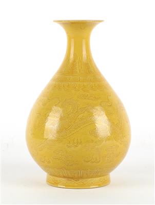 Vase, China, geritzte Sechszeichen Marke Guangxu, 20. Jh. - Asiatica