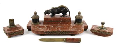 Schreib- und Rauchgarnitur, - Antiques