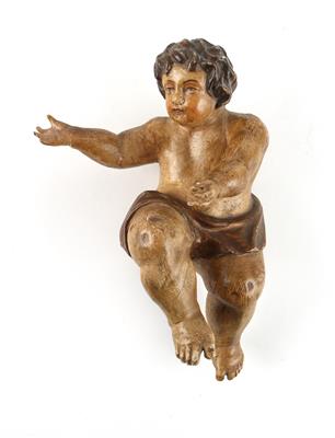 Sitzender Putto, - Antiques