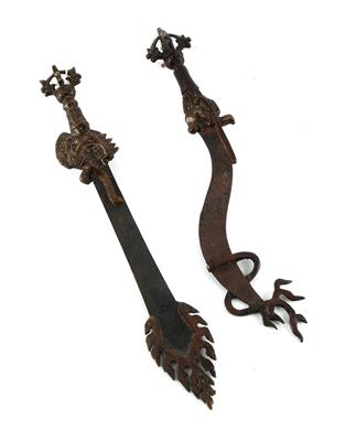 2 Ritualschwerter (khadga), - Asiatica