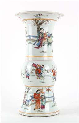 Famille rose Vase, - Asiatica