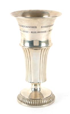 Wiener Silber Pokal mit Gravur von 1928 - Antiquariato