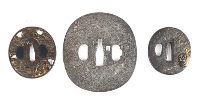 3 Tsuba, - Asiatica