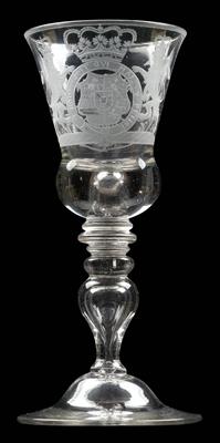 Barock-Pokal mit Wappen, - Antiques