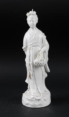 Blanc de Chine Figur der Lan Caihe, - Asiatica