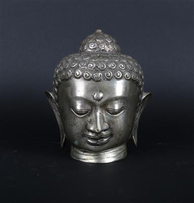 Kopf eines Buddha, - Asiatika und islamische Kunst