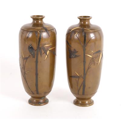 Paar Vasen, - Asiatica e Arte