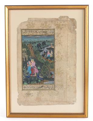 Persische Miniatur, - Antiquariato