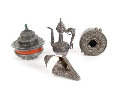 4 verschiedene Objekte, - Antiques