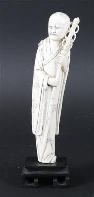 Figur eines Mönchs, - Antiquariato