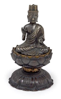 Bodhisattva auf doppeltem Lotussockel, Japan, 19. Jh. - Antiquariato