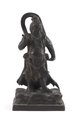 Bronzefigur eines Gottes, - Antiques