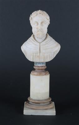 Ludovico Ariosto, Alabaster Büste, - Antiquariato