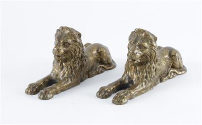 Zwei Löwen, - Antiquariato