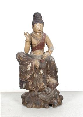 Große Figur eines Bodhisattva - Asiatika und islamische Kunst