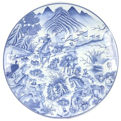 Große schwere runde Platte, - Asiatica and Art