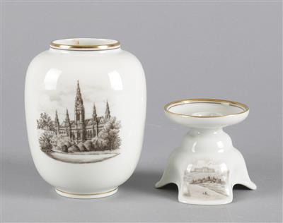 Kleine Vase, Kerzenständer, - Summer auction Antiques