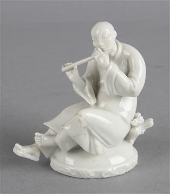 Flöte spielender Chinese, - Antiquariato