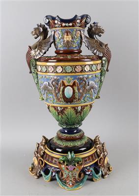 Historismus Vase mit Sockel, - Antiquariato