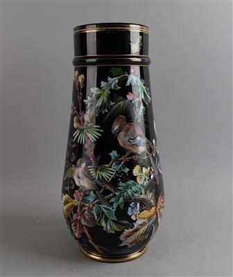 Große Hyalithglas Vase, - Antiquariato