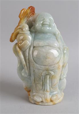 Jadefigur des Budai, - Starožitnosti