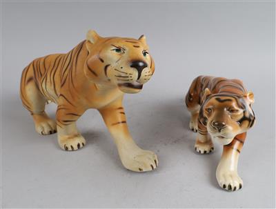2 Tiger, Royal Dux, - Works of Art