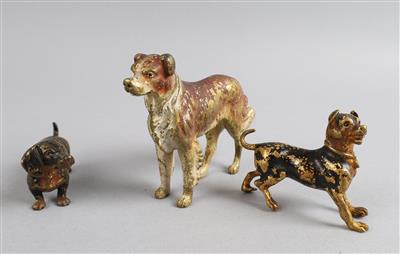 Wiener Bronze - drei Hunde, - Starožitnosti