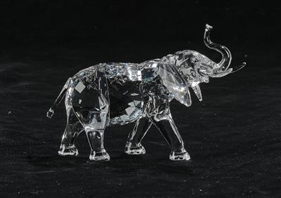 SWAROVSKI ELEFANT in originaler Geschenkskassette, - Works of Art