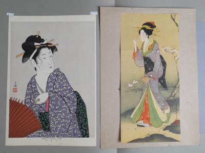 Japan, 20. Jh., sechs Farbholzschnitte - Works of Art