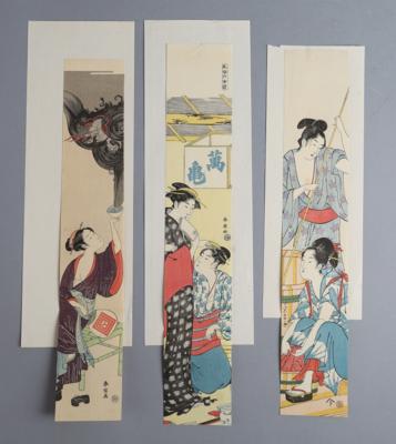 Japan, 20. Jh., Vier Farbholznachschnitte, 20. Jh. - Works of Art