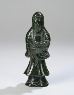 Jadefigur des Guanyin, - Antiquariato