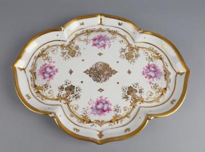 Ovale Platte, Christian Fischer, Pirkenhammer um 1846-1857, - Antiquitäten