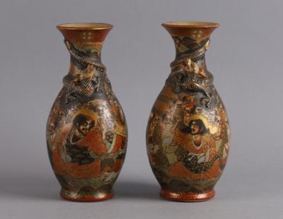 Paar Vasen, Japan, Meiji/Taisho Periode, - Antiquariato